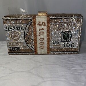 Dollar Clutch Purse For Women NEW- NO STRAP